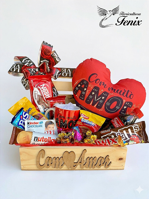 Baú De Chocolate Romântico