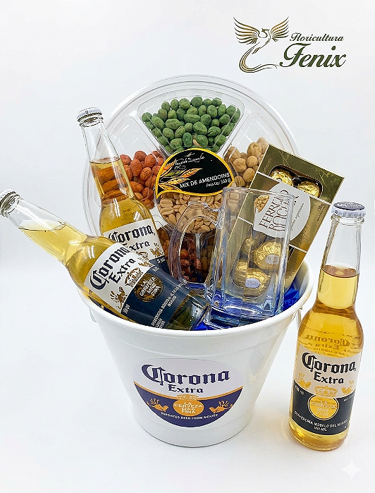 Balde Corona Extra e Caneca de Chopp