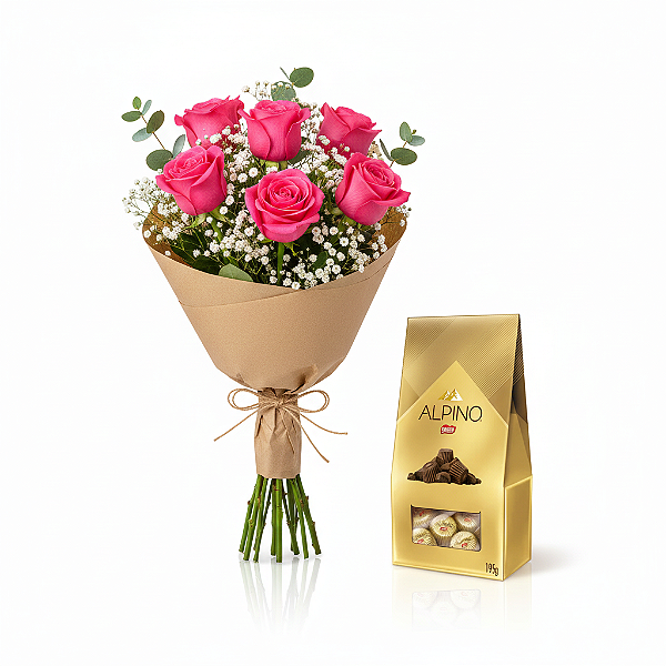 Buquê Alpino Romântico