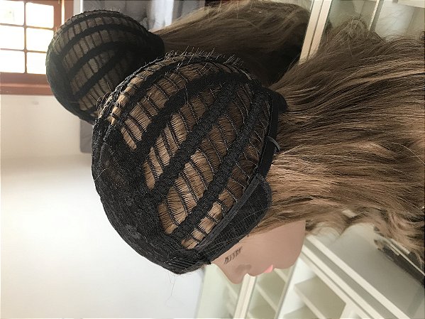 Peruca Fibra Premium Rachel detalhe interno