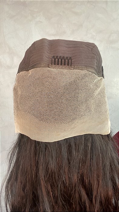 Peruca Lace Front Cabelo Humano Carina parte interna