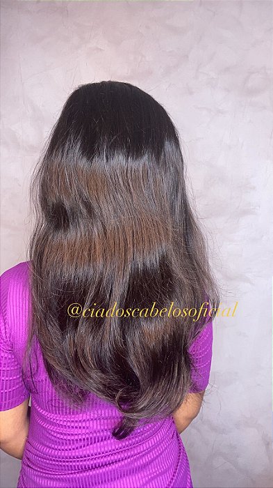 Lace front 13x6 cabelo humano costas