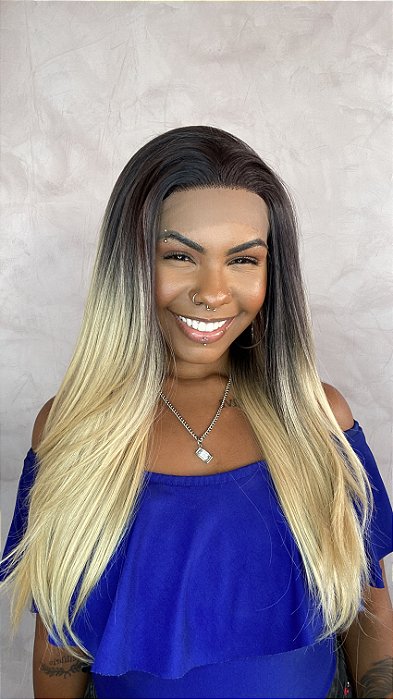 Peruca Lace Front Tulipa Loira caimento