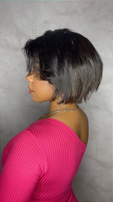 Peruca Lace Front Sônia costas