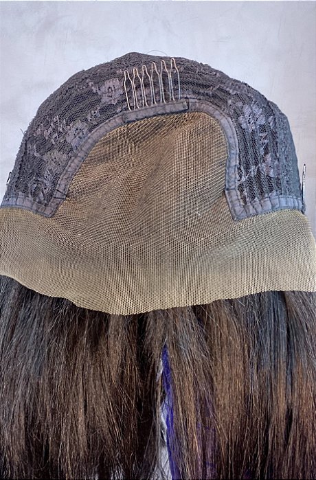 Peruca Lace Front Cabelo Humano Las Vegas 6 parte interna
