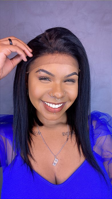 Peruca Lace Front Cabelo Humano Las Vegas 6 detalhe