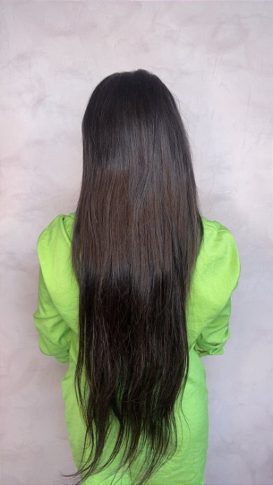 Peruca Lace Front Cabelo Humano Deli 5 costas