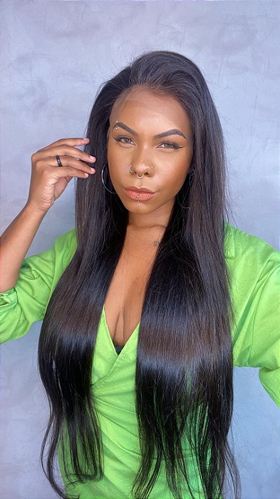 Peruca Lace Front Cabelo Humano Deli 5 caimento