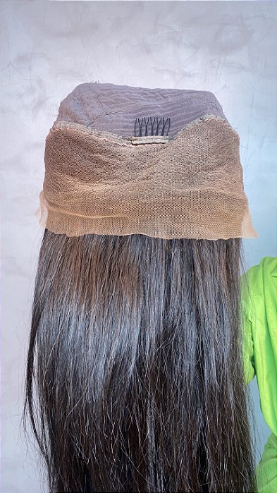 Peruca Lace Front Cabelo Humano Deli 5 parte interna