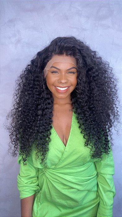 Peruca Lace Front Mônica 95 volume cacheado