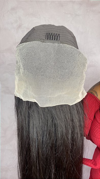 Peruca Lace Front Cabelo Humano Samanta 90 parte interna