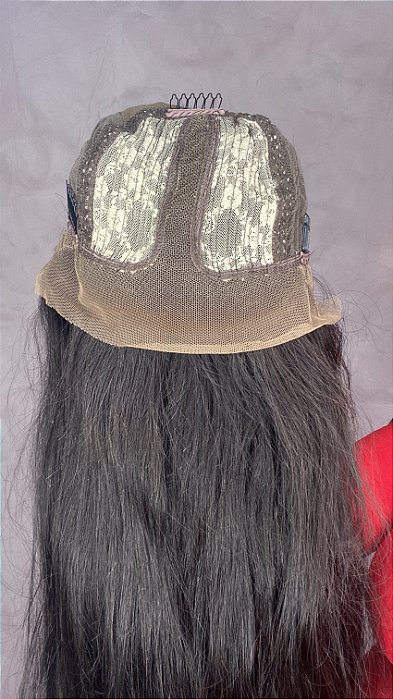 Peruca T Lace Cabelo Humano Rainha parte interna