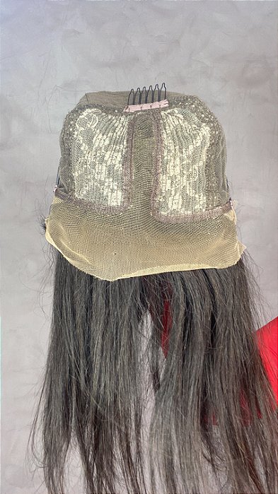 Parte interna da Peruca Cabelo Humano T Lace Cortesã