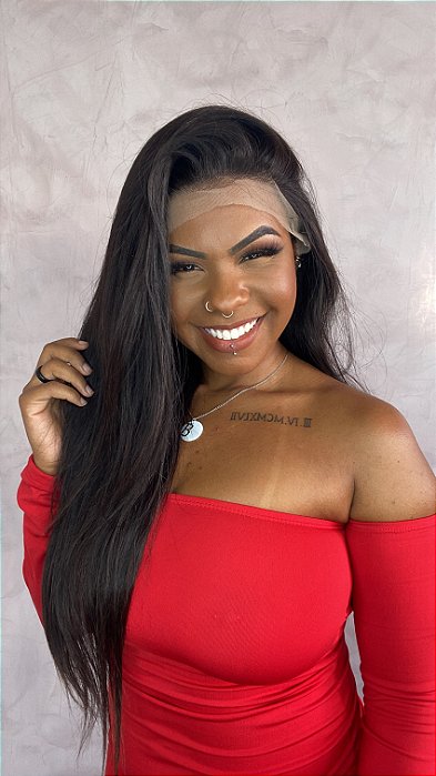 Peruca Lace Front Cabelo Humano Thayná acabamento final