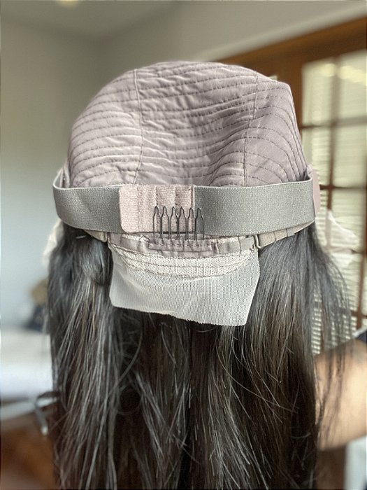 Peruca Lace Front Cabelo Humano Dublin acabamento interno