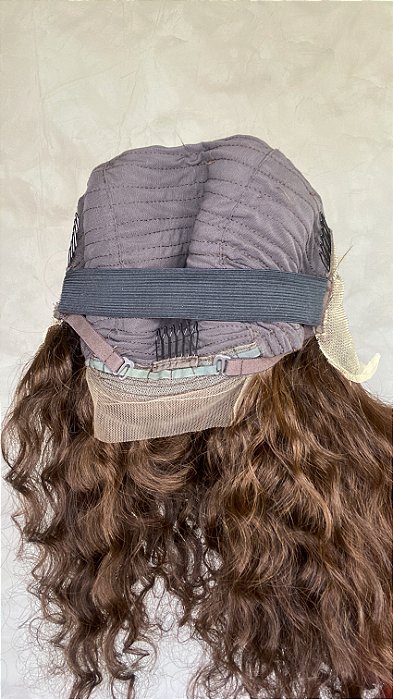 Peruca Lace Front Cabelo Humano Iolanda parte interna