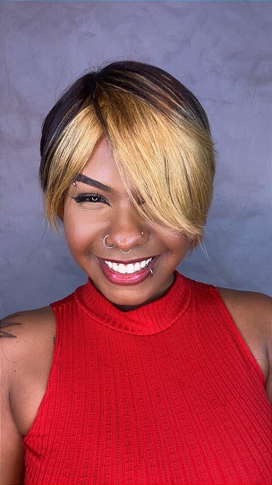 Detalhes das mechas da Peruca Pixie Bruna 2/27