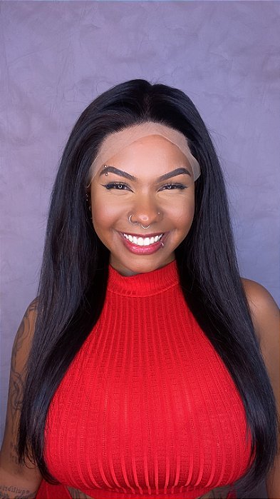 Peruca Lace Front Cabelo Humano Cibele cabelo longo