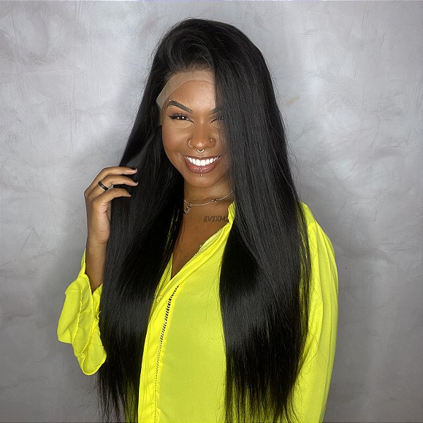 Peruca Lace Front Poderosa Demais vista de frente