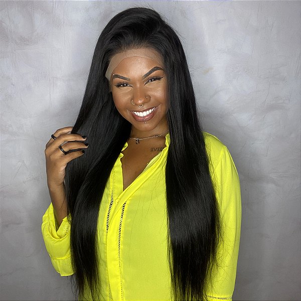 Peruca Lace Front Poderosa Demais cabelo longo