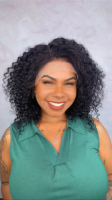 Peruca Lace Front Cabelo Humano Malia cabelo cacheado