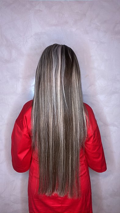 Peruca Lace Front Cabelo Humano Maria Antonieta costas