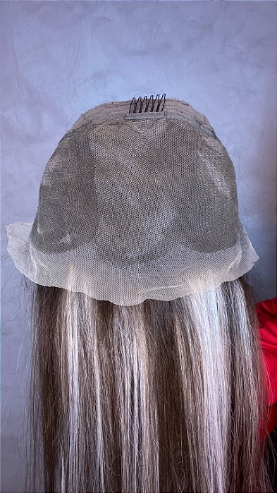 Peruca Lace Front Cabelo Humano Maria Antonieta parte interna
