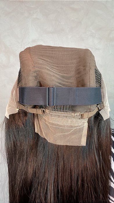 Peruca Lace Front Cabelo Humano Madame tela e ajuste