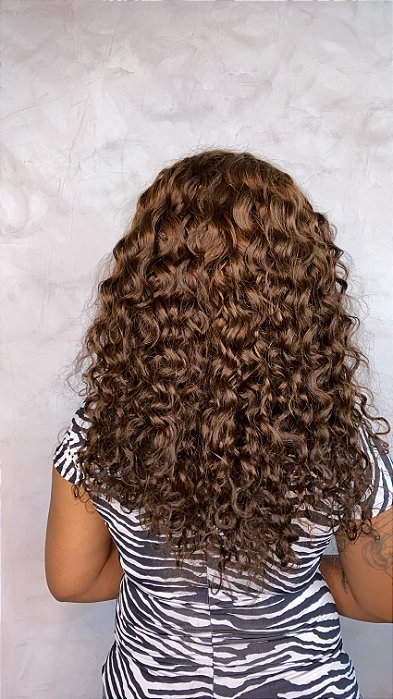 Peruca Lace Front Cabelo Humano Cacheado Katy costas