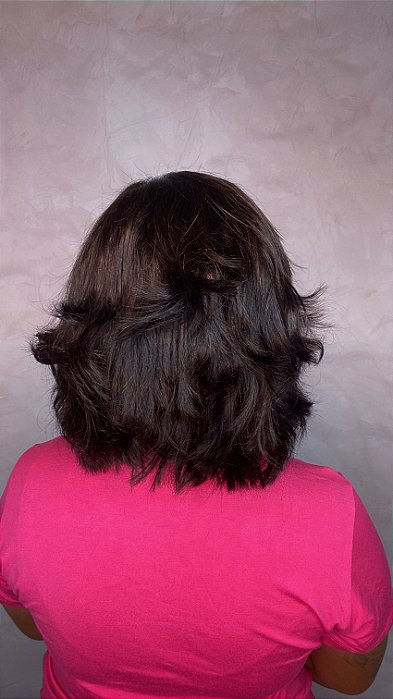 Peruca Lace Front Cabelo Humano Tania Cut caimento