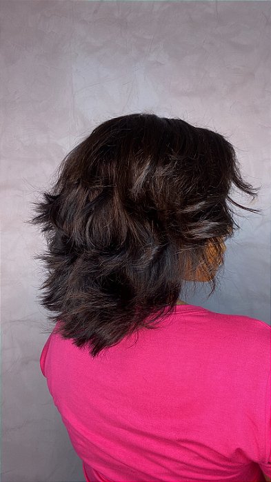 Peruca Lace Front Cabelo Humano Tania Cut costas