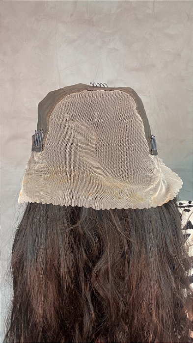 Peruca Lace Front Cabelo Humano Ondulado Hildy parte interna