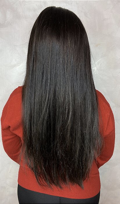 Peruca Full Lace Glueless Raridade 24 vista de costas
