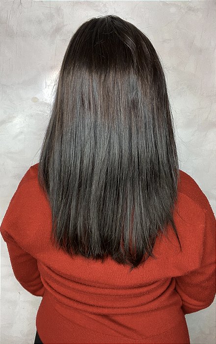 Peruca Full Lace Glueless Raridade 16 vista de costas
