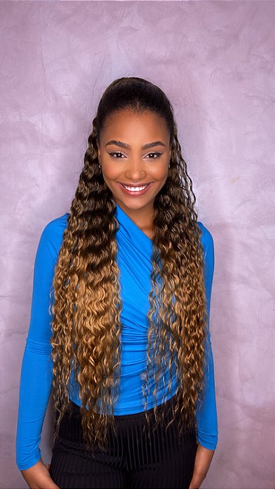 Rabo de Cavalo Fibra Premium Deusa Cacheado T1B/27