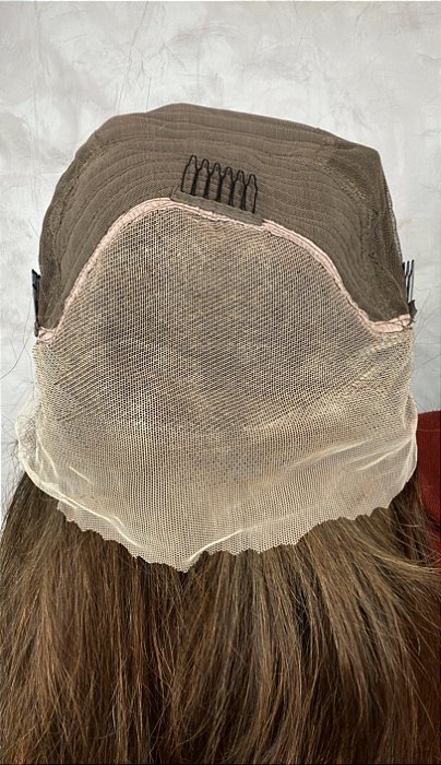 Parte interna da Peruca Lace Front Cabelo Humano Diana