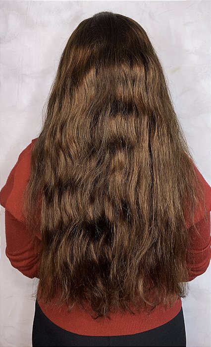 Peruca Lace Front Cabelo Humano Diana costas