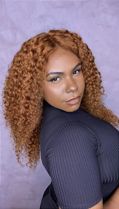 Peruca Lace Front Flora lateral
