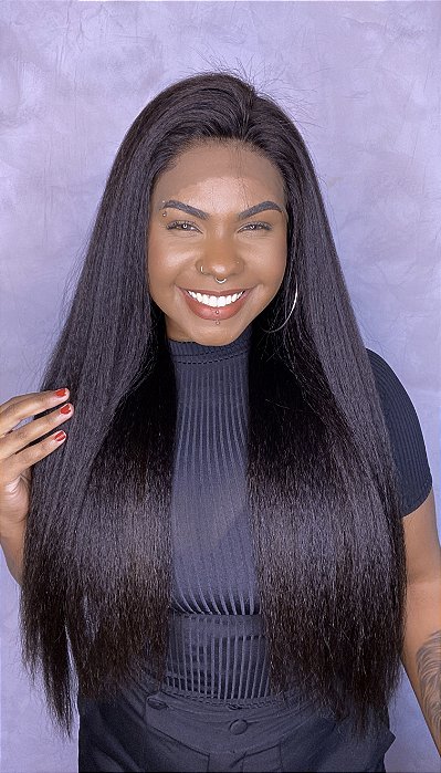 Peruca Lace 360° Cabelo Humano Yaki