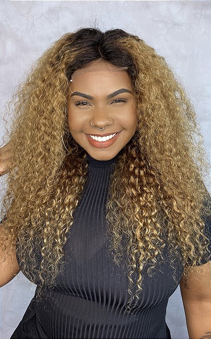 Peruca Lace 4x4 Cabelo Humano Cacheado Bea