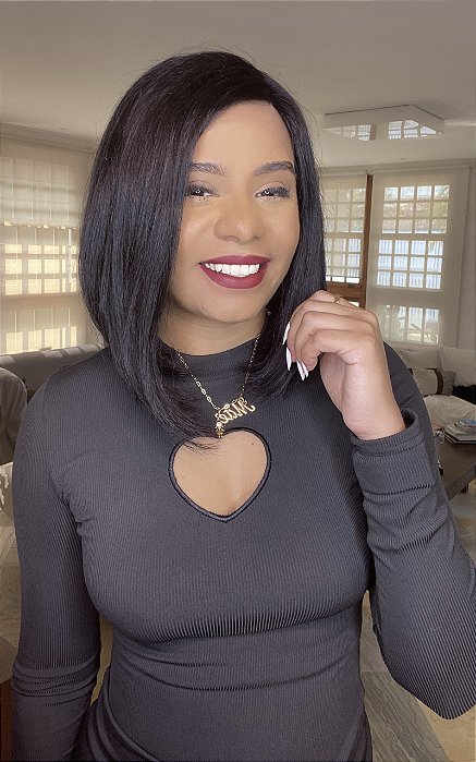 Peruca Lace Front L part Cabelo Humano Chanel Mayara