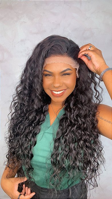 Peruca Lace Front Cabelo Humano Cacheado Isadora Lux