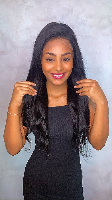 Peruca Lace 360° STRAP Cabelo Humano Lisa/ondulada 60cm