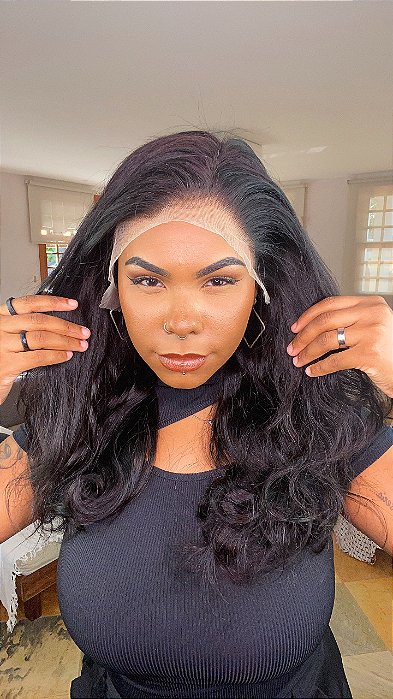 Peruca Lace Front Cabelo Humano Europa Suíce caimento