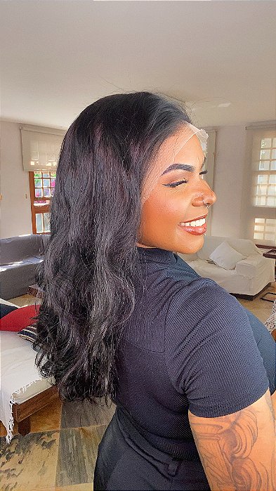 Peruca Lace Front Cabelo Humano Europa Suíce costas