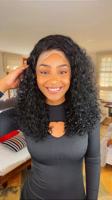 Peruca Lace Front Cabelo Humano Europa Italian caimento