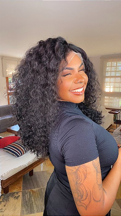 Peruca Lace Front Cabelo Humano Europa Italian lateral