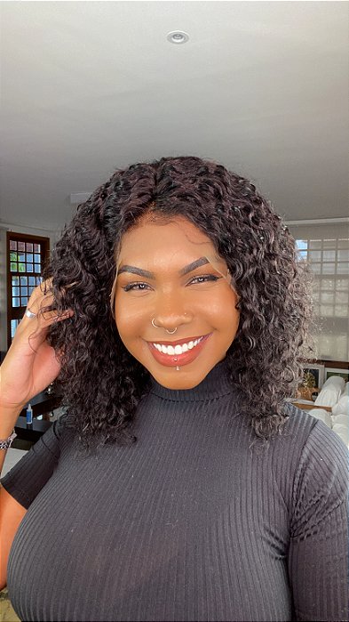 Peruca Lace Front Cabelo Humano Cacheado Sofia 13