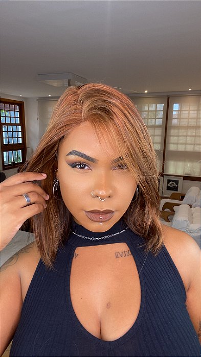 Peruca Lace Front L Part Fibra Futura Laíza S-3142