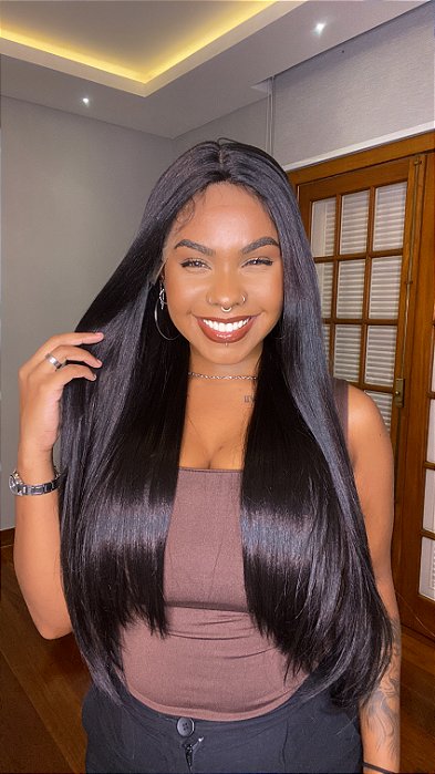 Peruca Lace Front Fibra Premium Sher